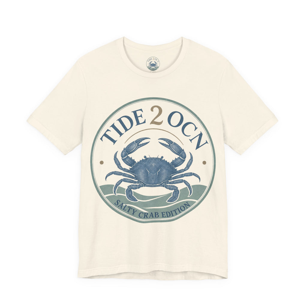 Tide 2 Ocn Crab T‑Shirt — Salty Crab Edition Beach Tee