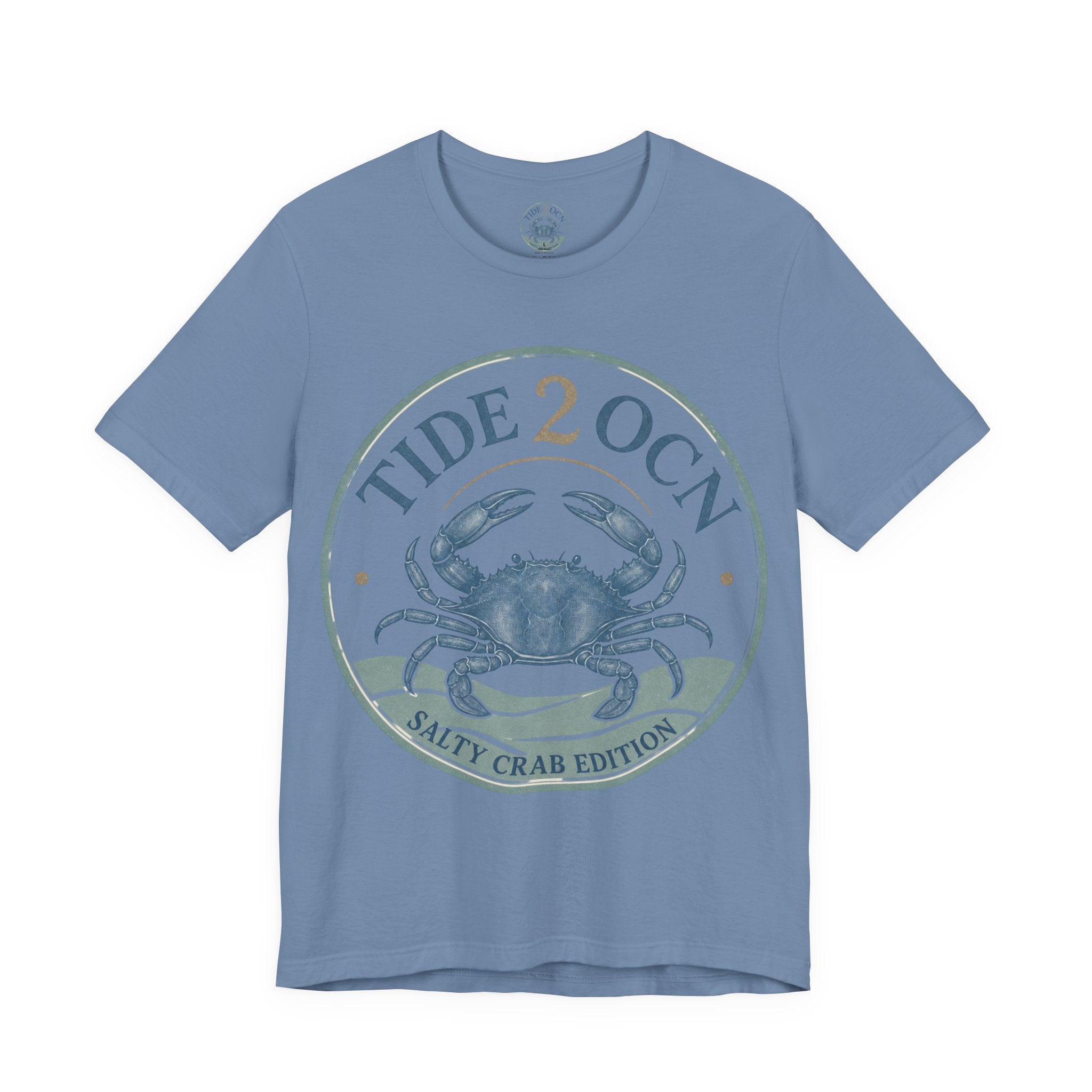 Tide 2 Ocn Crab T‑Shirt — Salty Crab Edition Beach Tee