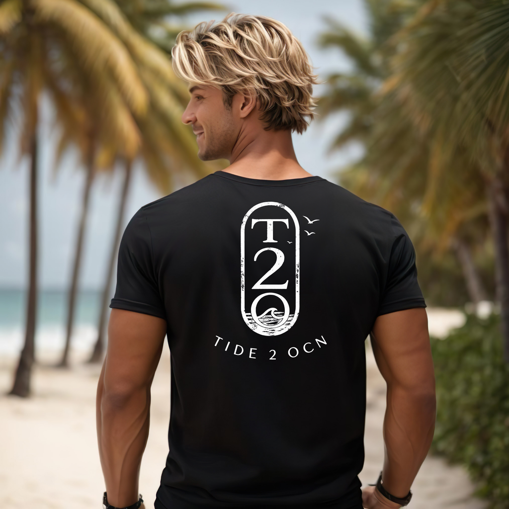 T-Shirt — Tide 2 OCN Coastal Graphic Tee (vintage surf logo)