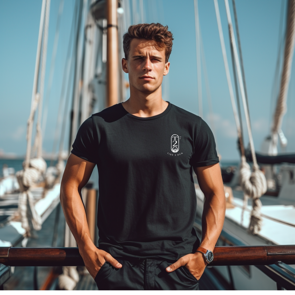 T-Shirt — Tide 2 OCN Coastal Graphic Tee (vintage surf logo)