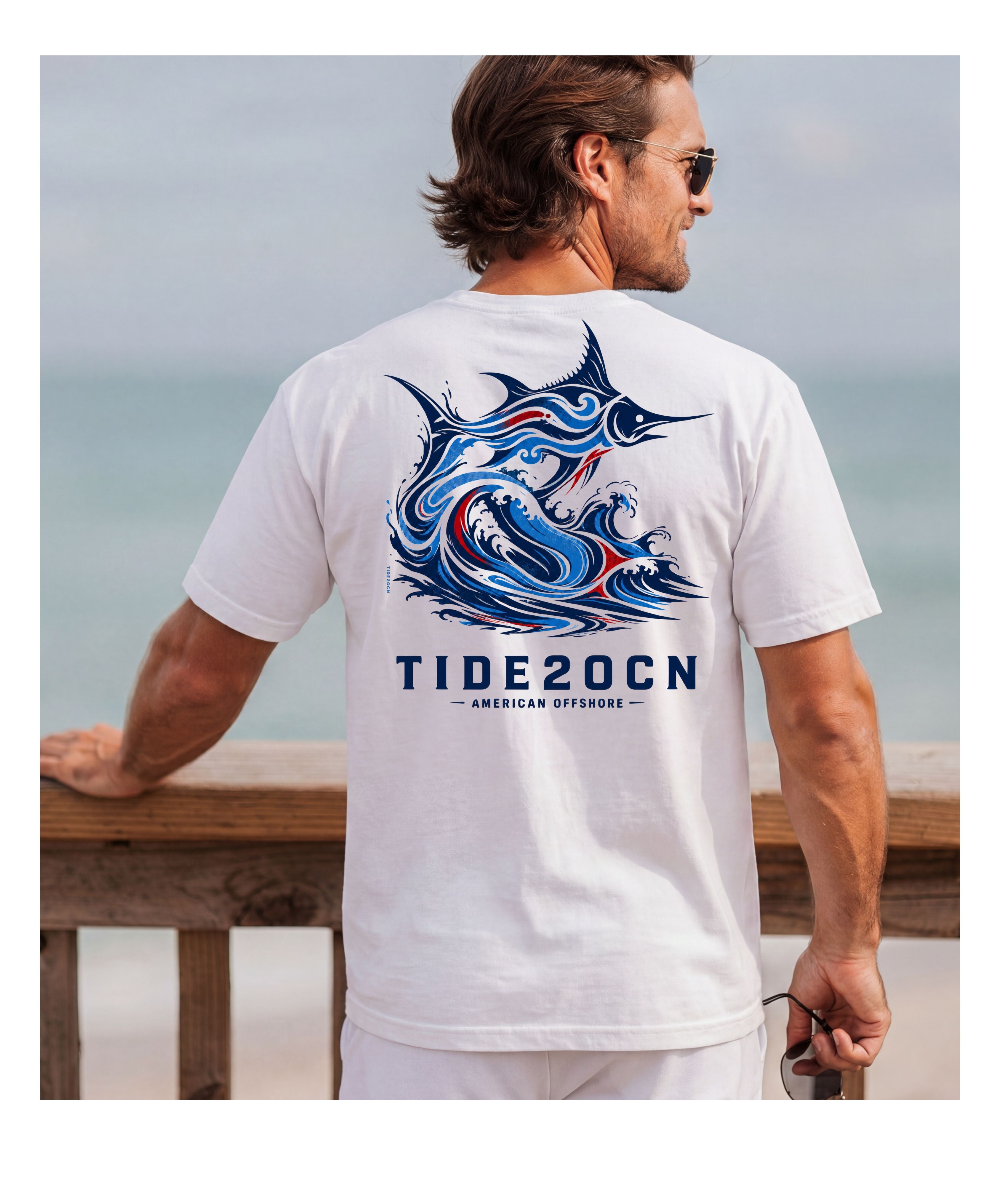 Marlin — TIDE2OCN American Offshore Graphic T-Shirt