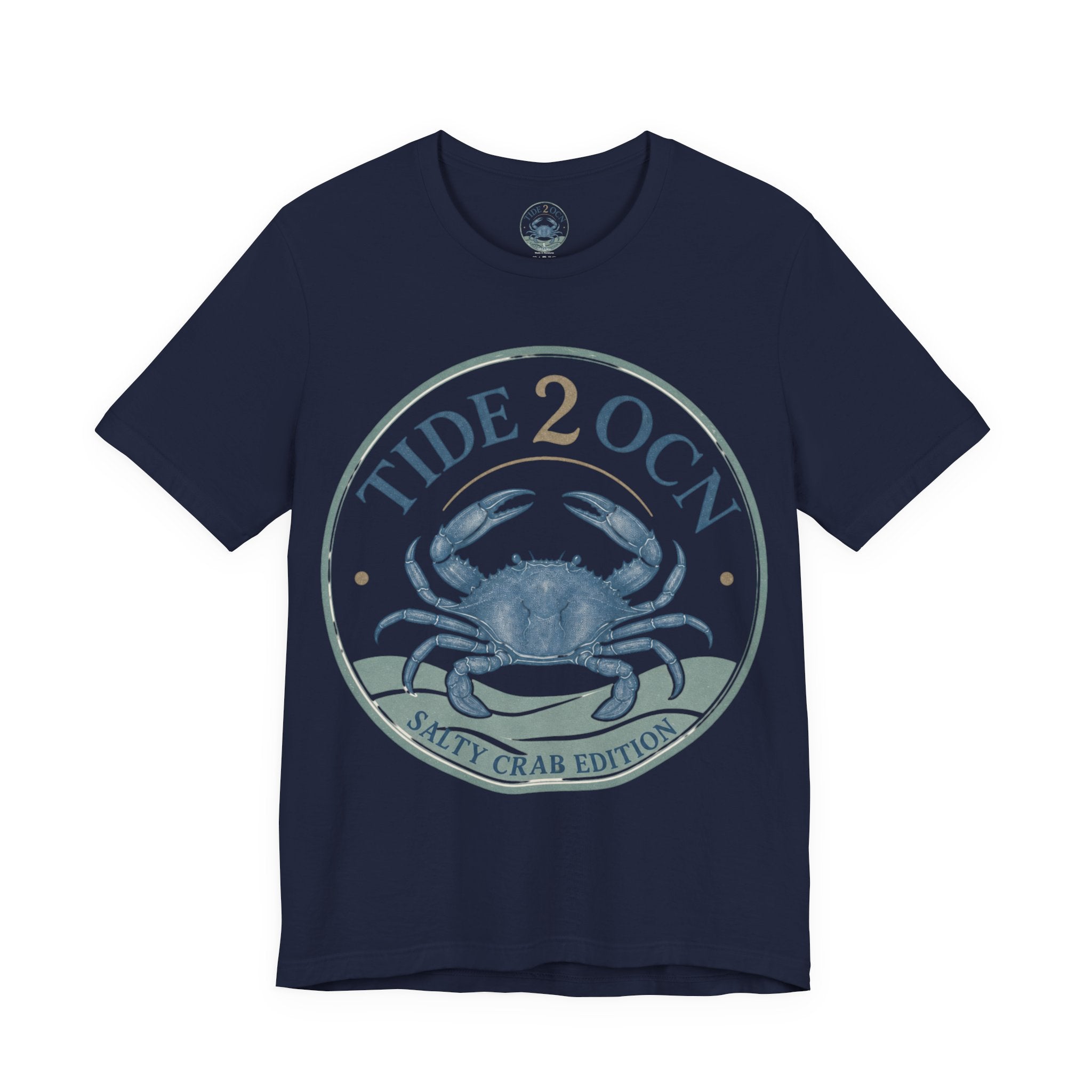 Tide 2 Ocn Crab T‑Shirt — Salty Crab Edition Beach Tee
